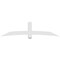 Ekena Millwork Bellingham Architectural Grade PVC Gable Bracket, 96"W x 24"H x 6"D x 6"F, 6/12 Pitch GBP096X24X0606BEL00 - alternate 3